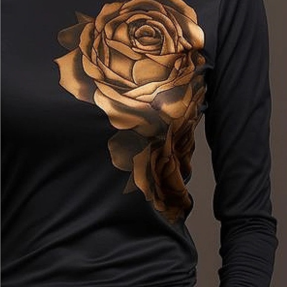 Casual Crew Neck 3D Printing Tight T-Shirt - Picture 2 of 2